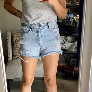 Levi’s Distressed Denim Shorts